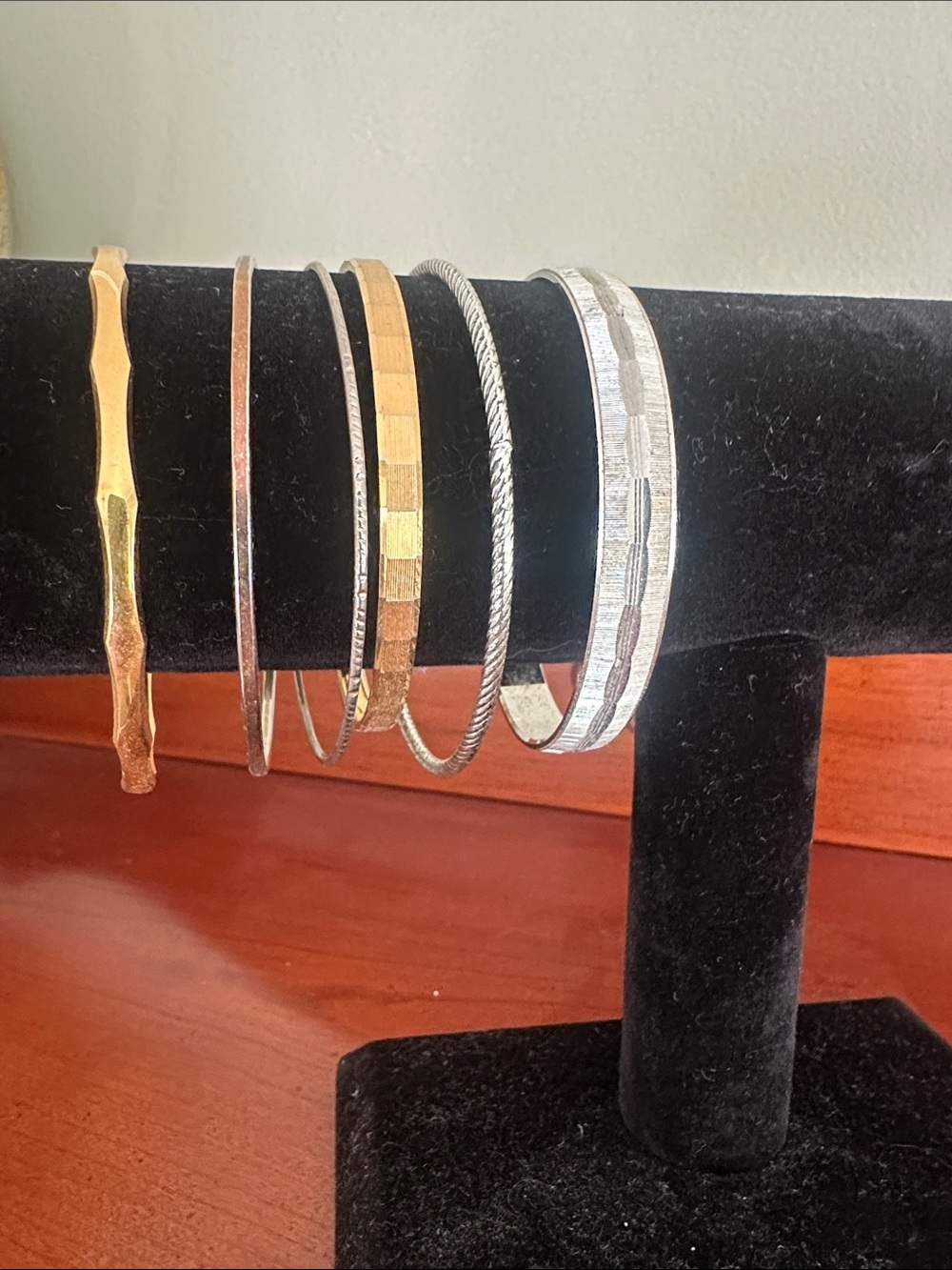 Women's Mixed Metal Bangle Bracelet Set - Gold & Silver Tones